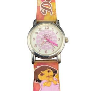 2009 Analog Dora The Explorer Girls Adjustable Band Watch with New Battery
